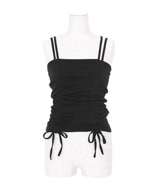 Figments（フィグメンツ）の「ドロストキャミソール（キャミソール・レディース・ホワイト/ブラック・FREE）」の12枚目の写真