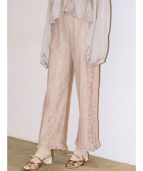 merry jenny（メリージェニー）の「バイカラーレースパンツ（その他パンツ・レディース・アイボリー・FREE）」の5枚目の写真