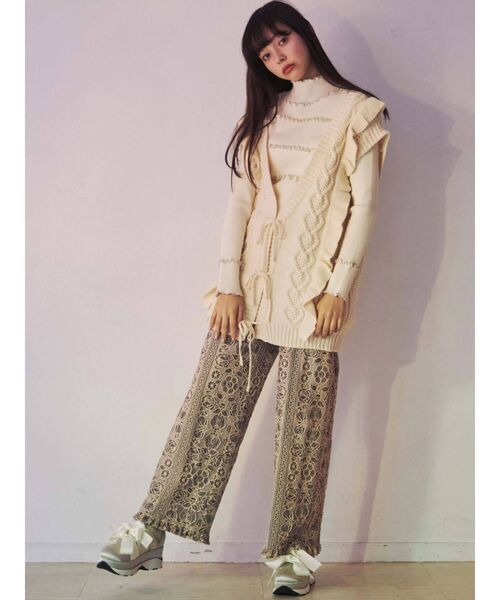 merry jenny（メリージェニー）の「バイカラーレースパンツ（その他パンツ・レディース・アイボリー・FREE）」の14枚目の写真