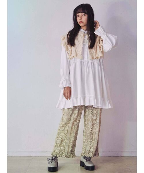 merry jenny（メリージェニー）の「バイカラーレースパンツ（その他パンツ・レディース・アイボリー・FREE）」の16枚目の写真
