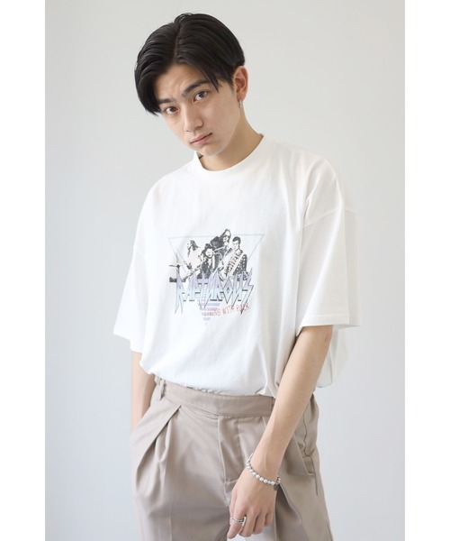 CREARE -LINO-(クレアーレリノ)の「グラフィックプリント ビッグシルエット アソート 半袖Tシャツ<ユニセックス>(Tシャツ/カットソー・メンズ・ホワイト/チャコールグレー/ホワイト系その他/ブラック系その他/グレイッシュベージュ/ホワイト系その他2/ホワイト系その他3/ホワイト系その他4/ブラック系その他2/ブラック系その他3/ブラック系その他4/ベージュ系その他2/ベージュ系その他3・M/L)」の1枚目の写真