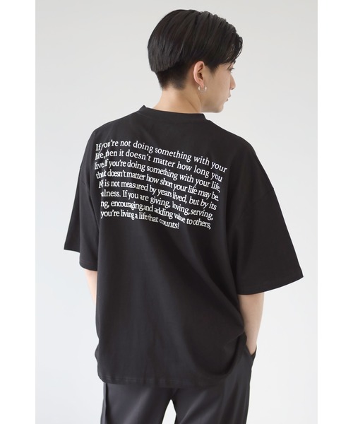 CREARE -LINO-(クレアーレリノ)の「グラフィックプリント ビッグシルエット アソート 半袖Tシャツ<ユニセックス>(Tシャツ/カットソー・メンズ・ホワイト/チャコールグレー/ホワイト系その他/ブラック系その他/グレイッシュベージュ/ホワイト系その他2/ホワイト系その他3/ホワイト系その他4/ブラック系その他2/ブラック系その他3/ブラック系その他4/ベージュ系その他2/ベージュ系その他3・M/L)」の7枚目の写真