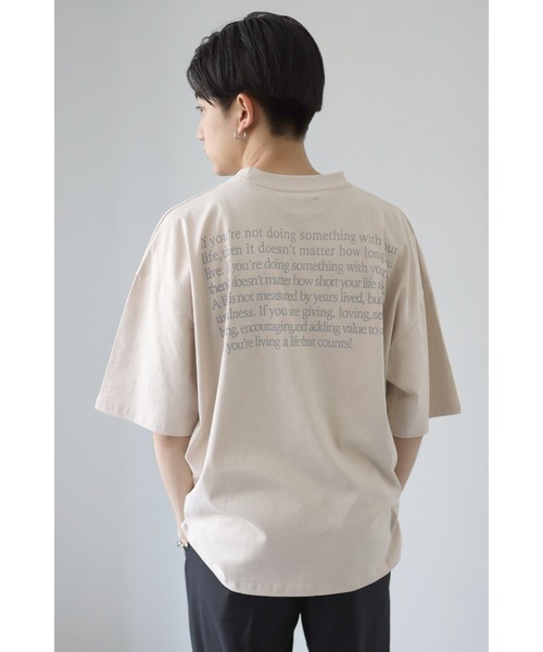 CREARE -LINO-(クレアーレリノ)の「グラフィックプリント ビッグシルエット アソート 半袖Tシャツ<ユニセックス>(Tシャツ/カットソー・メンズ・ホワイト/チャコールグレー/ホワイト系その他/ブラック系その他/グレイッシュベージュ/ホワイト系その他2/ホワイト系その他3/ホワイト系その他4/ブラック系その他2/ブラック系その他3/ブラック系その他4/ベージュ系その他2/ベージュ系その他3・M/L)」の12枚目の写真