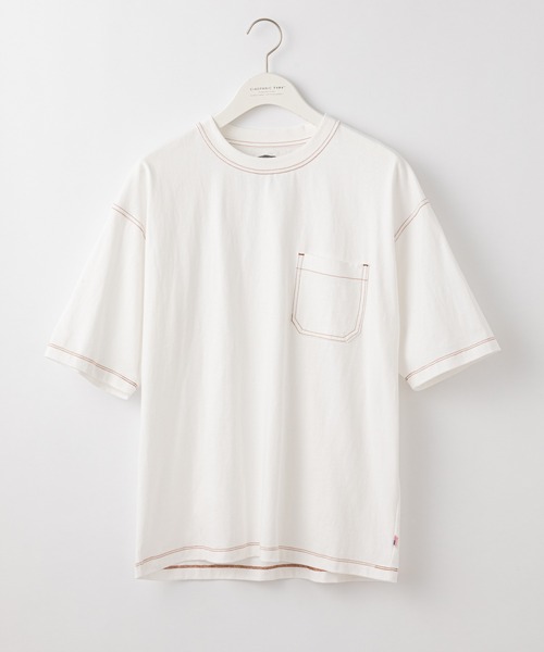 CIAOPANIC TYPY（チャオパニックティピー）の「USAコットンカラーステッチポケットTee（Tシャツ/カットソー・メンズ・ブラック/ブルー/オフホワイト/グレー/レッド・X-LARGE/MEDIUM/LARGE/SMALL）」の21枚目の写真