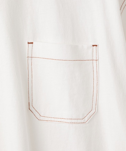 CIAOPANIC TYPY（チャオパニックティピー）の「USAコットンカラーステッチポケットTee（Tシャツ/カットソー・メンズ・ブラック/ブルー/オフホワイト/グレー/レッド・X-LARGE/MEDIUM/LARGE/SMALL）」の18枚目の写真