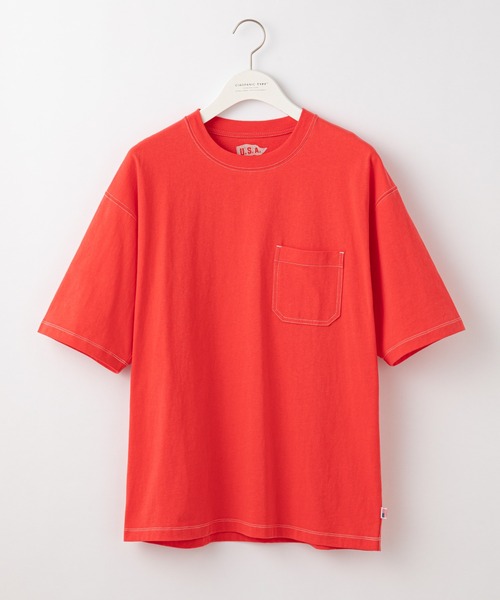 CIAOPANIC TYPY（チャオパニックティピー）の「USAコットンカラーステッチポケットTee（Tシャツ/カットソー・メンズ・ブラック/ブルー/オフホワイト/グレー/レッド・X-LARGE/MEDIUM/LARGE/SMALL）」の11枚目の写真