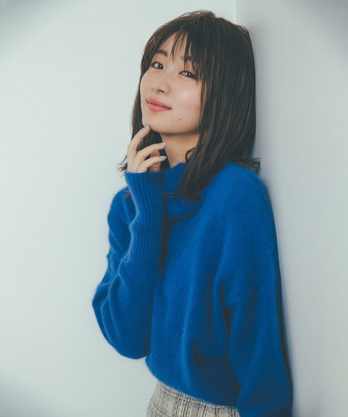 FREE'S MART(フリーズマート)の「【インフルエンサー森下愛里沙さんレコメンド】◆FOX混タートルネックニット(ニット/セーター・レディース・ベージュ/ブラウン/サックスブルー/ピンク/オレンジ/ブルー/グレー系その他・FREE)」の5枚目の写真