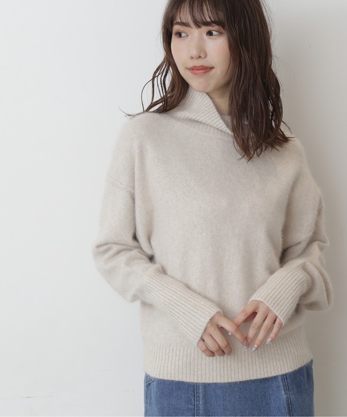 FREE'S MART(フリーズマート)の「【インフルエンサー森下愛里沙さんレコメンド】◆FOX混タートルネックニット(ニット/セーター・レディース・ベージュ/ブラウン/サックスブルー/ピンク/オレンジ/ブルー/グレー系その他・FREE)」の8枚目の写真