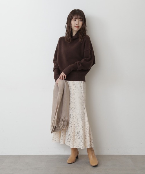 FREE'S MART(フリーズマート)の「【インフルエンサー森下愛里沙さんレコメンド】◆FOX混タートルネックニット(ニット/セーター・レディース・ベージュ/ブラウン/サックスブルー/ピンク/オレンジ/ブルー/グレー系その他・FREE)」の20枚目の写真