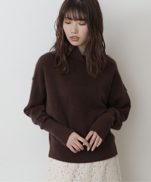 FREE'S MART(フリーズマート)の「【インフルエンサー森下愛里沙さんレコメンド】◆FOX混タートルネックニット(ニット/セーター・レディース・ベージュ/ブラウン/サックスブルー/ピンク/オレンジ/ブルー/グレー系その他・FREE)」の12枚目の写真