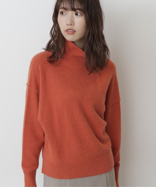 FREE'S MART(フリーズマート)の「【インフルエンサー森下愛里沙さんレコメンド】◆FOX混タートルネックニット(ニット/セーター・レディース・ベージュ/ブラウン/サックスブルー/ピンク/オレンジ/ブルー/グレー系その他・FREE)」の13枚目の写真