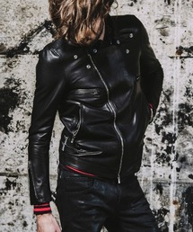 NO ID. | mj7981-オイルドホースレザーＷライダースＪＫＴ ジャケット(ライダースジャケット)