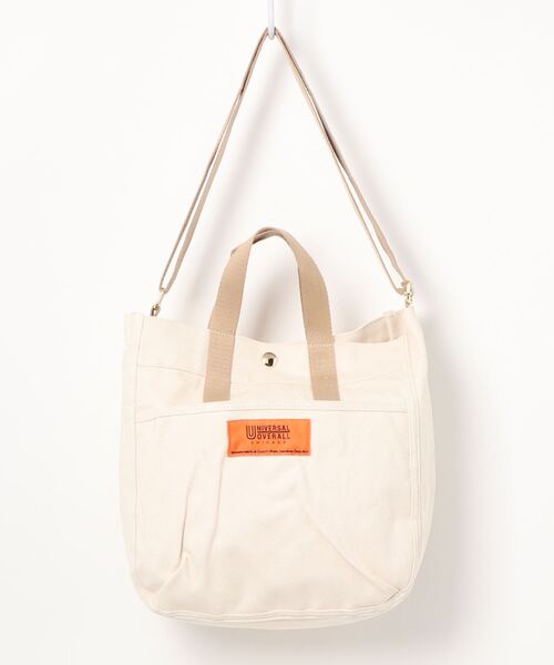 UNIVERSAL OVERALL（ユニバーサルオーバーオール）の「【UNIVERSAL OVERALL】ユニバーサルオーバーオール 2WAYミドルトートバッグ（トートバッグ・レディース・キナリ/イエロー系その他3・FREE）」の12枚目の写真