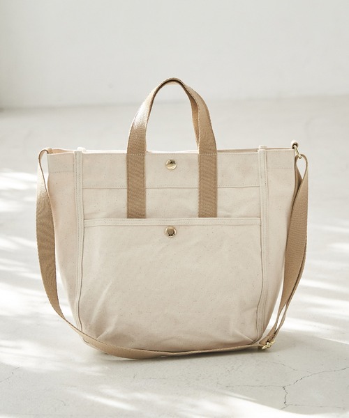 UNIVERSAL OVERALL（ユニバーサルオーバーオール）の「【UNIVERSAL OVERALL】ユニバーサルオーバーオール 2WAYミドルトートバッグ（トートバッグ・レディース・キナリ/イエロー系その他3・FREE）」の13枚目の写真