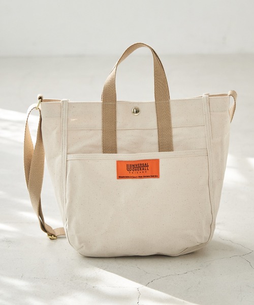 UNIVERSAL OVERALL（ユニバーサルオーバーオール）の「【UNIVERSAL OVERALL】ユニバーサルオーバーオール 2WAYミドルトートバッグ（トートバッグ・レディース・キナリ/イエロー系その他3・FREE）」の16枚目の写真