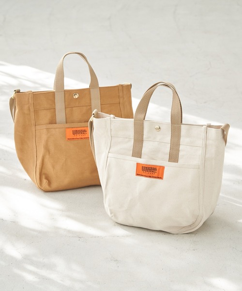 UNIVERSAL OVERALL（ユニバーサルオーバーオール）の「【UNIVERSAL OVERALL】ユニバーサルオーバーオール 2WAYミドルトートバッグ（トートバッグ・レディース・キナリ/イエロー系その他3・FREE）」の19枚目の写真