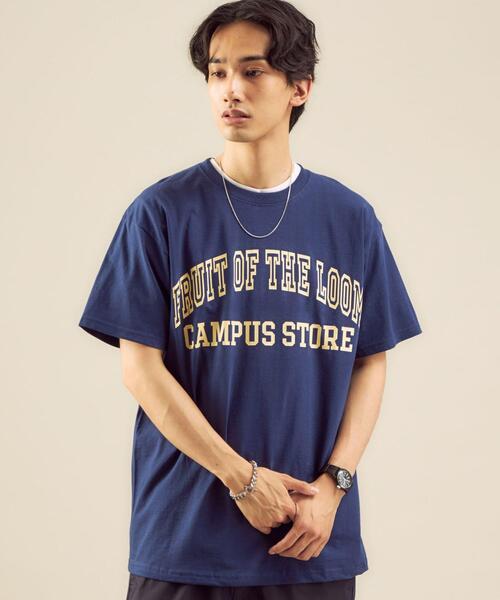FRUIT OF THE LOOM（フルーツオブザルーム）の「OLT 別注 [ フルーツオブザルーム ] FRUIT OF THE LOOM キャンパス ストア 半袖 Tシャツ（Tシャツ/カットソー・メンズ・ホワイト/ブラック/ネイビー/その他1・MEDIUM/LARGE/X-LARGE）」の3枚目の写真