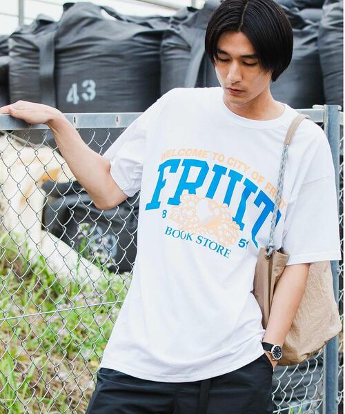 FRUIT OF THE LOOM（フルーツオブザルーム）の「OLT 別注 [ フルーツオブザルーム ] FRUIT OF THE LOOM キャンパス ストア 半袖 Tシャツ（Tシャツ/カットソー・メンズ・ホワイト/ブラック/ネイビー/その他1・MEDIUM/LARGE/X-LARGE）」の2枚目の写真