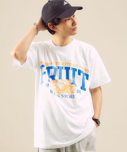 FRUIT OF THE LOOM（フルーツオブザルーム）の「OLT 別注 [ フルーツオブザルーム ] FRUIT OF THE LOOM キャンパス ストア 半袖 Tシャツ（Tシャツ/カットソー・メンズ・ホワイト/ブラック/ネイビー/その他1・MEDIUM/LARGE/X-LARGE）」の10枚目の写真