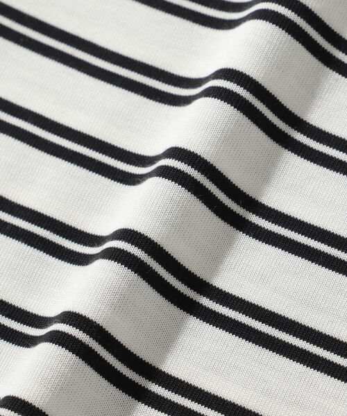 BEAMS LIGHTS(ビームスライツ)の「BEAMS LIGHTS / ギザコットン スプレンダーツイスト ボーダー Tシャツ(Tシャツ/カットソー・メンズ・ホワイト系その他/ブラウン系その他/ベージュ系その他・SMALL/MEDIUM/LARGE)」の8枚目の写真