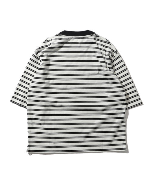 BEAMS LIGHTS(ビームスライツ)の「BEAMS LIGHTS / ギザコットン スプレンダーツイスト ボーダー Tシャツ(Tシャツ/カットソー・メンズ・ホワイト系その他/ブラウン系その他/ベージュ系その他・SMALL/MEDIUM/LARGE)」の9枚目の写真