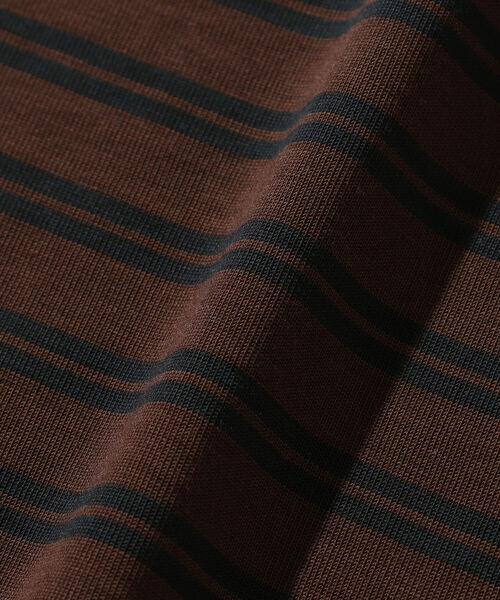 BEAMS LIGHTS(ビームスライツ)の「BEAMS LIGHTS / ギザコットン スプレンダーツイスト ボーダー Tシャツ(Tシャツ/カットソー・メンズ・ホワイト系その他/ブラウン系その他/ベージュ系その他・SMALL/MEDIUM/LARGE)」の13枚目の写真