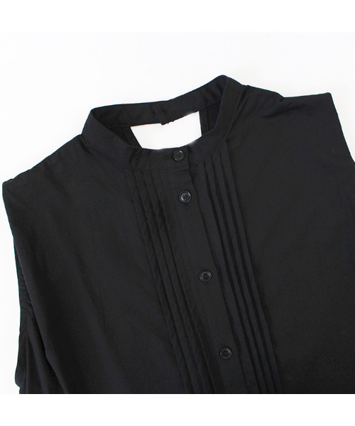 MODE ROBE（モードローブ）の「スタンドカラーノースリーブワンピース（ワンピース・レディース・ホワイト/ブラック・FREE）」の20枚目の写真