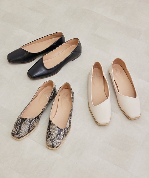 ROPE' PICNIC(ロペピクニック)の「アシンメトリーアッパーフラットバブーシュ(その他シューズ・レディース・ブラック/キナリ/ブラウン系その他2・23.0cm/23.5cm/24.0cm/24.5cm)」の8枚目の写真