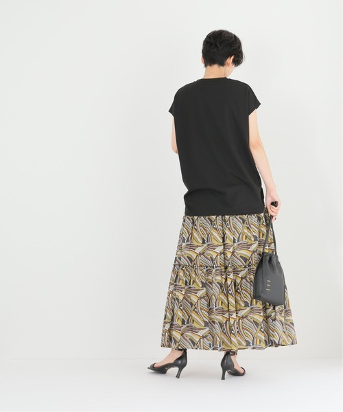 Simplicite（サンプリシテ）の「モックネックフレンチカットソー◆（Tシャツ/カットソー・レディース・ベージュ/ホワイト/ブラック・FREE）」の6枚目の写真