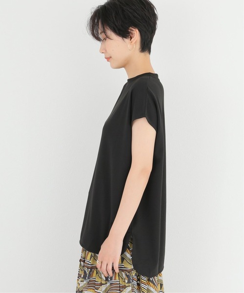 Simplicite（サンプリシテ）の「モックネックフレンチカットソー◆（Tシャツ/カットソー・レディース・ベージュ/ホワイト/ブラック・FREE）」の13枚目の写真