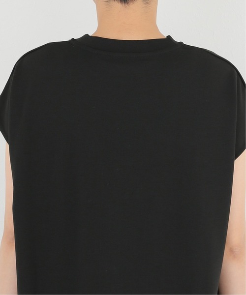 Simplicite（サンプリシテ）の「モックネックフレンチカットソー◆（Tシャツ/カットソー・レディース・ベージュ/ホワイト/ブラック・FREE）」の16枚目の写真