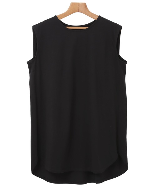 andme(アンドミー)の「コットン天竺ノースリーブトップス(Tシャツ/カットソー・レディース・チャコールグレー/ブラック/オフホワイト/モカ/グレー系その他/テラコッタ/イエロー/ライム/ラベンダー/ワインレッド・M)」の11枚目の写真