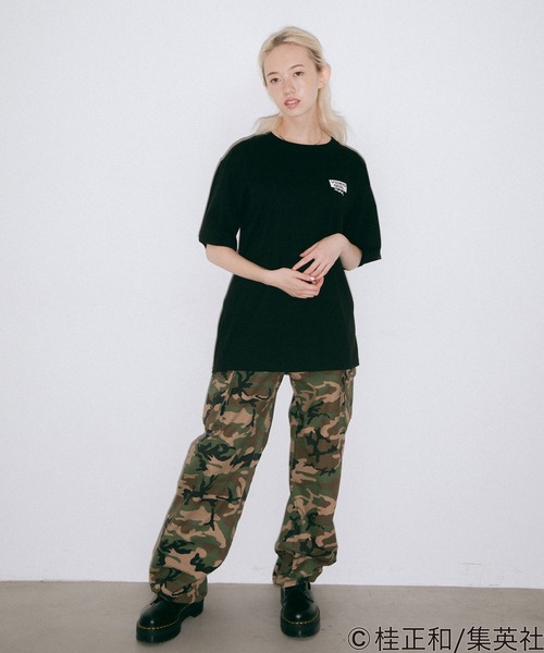 Burton X-GIRL 迷彩柄 ジャケットとパンツセット S サイドジップデザイン迷彩柄パンツ 春 夏[品番：SHNW0011598
