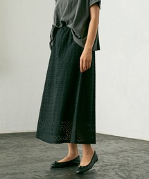 PUAL CE CIN | 【WEB限定】カットワークレース刺繍スカート(スカート)