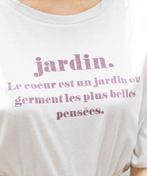 OLIVE des OLIVE（オリーブデオリーブ）の「カラーロゴTシャツ（Tシャツ/カットソー・レディース・チャコールグレー/ライトグレー/アイボリー/オフホワイト・FREE）」の19枚目の写真