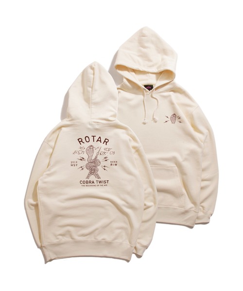 ROTAR(ローター)の「COBRA TWIST PO PARKA バックプリント プルオーバー パーカー(パーカー・メンズ・パープル/ナチュラル/ブラック・LARGE/MEDIUM/X-LARGE/SMALL)」の9枚目の写真