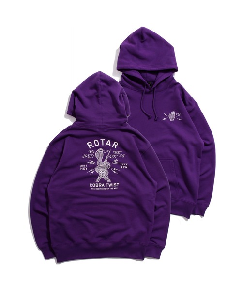 ROTAR(ローター)の「COBRA TWIST PO PARKA バックプリント プルオーバー パーカー(パーカー・メンズ・パープル/ナチュラル/ブラック・LARGE/MEDIUM/X-LARGE/SMALL)」の11枚目の写真