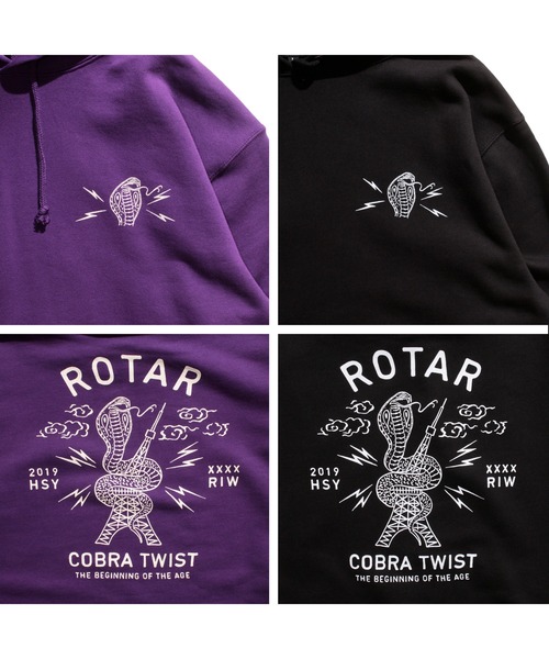 ROTAR(ローター)の「COBRA TWIST PO PARKA バックプリント プルオーバー パーカー(パーカー・メンズ・パープル/ナチュラル/ブラック・LARGE/MEDIUM/X-LARGE/SMALL)」の15枚目の写真