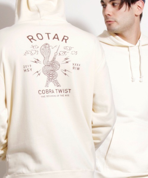 ROTAR(ローター)の「COBRA TWIST PO PARKA バックプリント プルオーバー パーカー(パーカー・メンズ・パープル/ナチュラル/ブラック・LARGE/MEDIUM/X-LARGE/SMALL)」の6枚目の写真