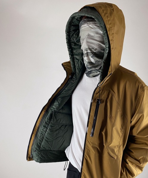 NUMBER (N)INE（ナンバーナイン）の「2WAY QUILTING HOODED JACKET / 2WAY キルティング フードジャケット（ミリタリージャケット・メンズ・ブラック/オリーブ・2/4/3）」の14枚目の写真