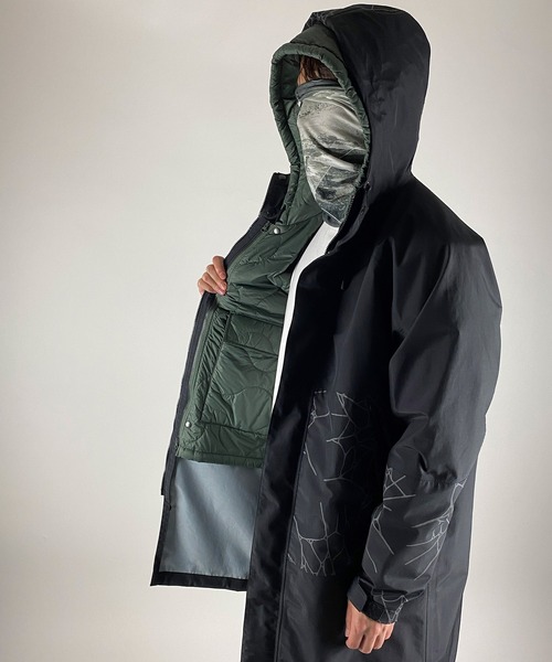 NUMBER (N)INE（ナンバーナイン）の「2WAY QUILTING HOODED JACKET / 2WAY キルティング フードジャケット（ミリタリージャケット・メンズ・ブラック/オリーブ・2/4/3）」の16枚目の写真