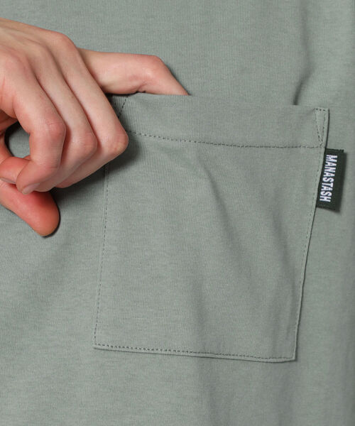 MANASTASH(マナスタッシュ)の「MANASTASH/マナスタッシュ MS COOL PACK TEE マナスタッシュクールパックティー(Tシャツ/カットソー・メンズ・ホワイト/ブラック/カーキ/ブルー・MEDIUM/LARGE/X-LARGE)」の8枚目の写真