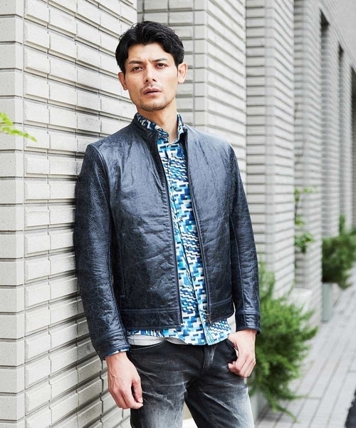 MICHEL KLEIN HOMME (ミッシェルクランオム)の「シャツ(リバティ)(Tシャツ/カットソー・メンズ・ネイビー/ブルー/ワインレッド・MEDIUM/LARGE)」の16枚目の写真