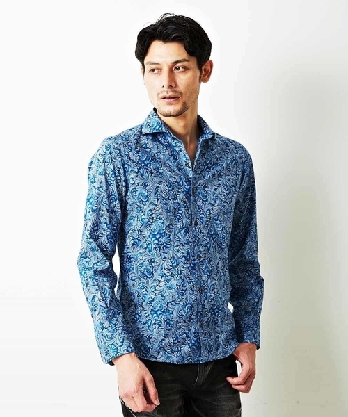 MICHEL KLEIN HOMME (ミッシェルクランオム)の「シャツ(リバティ)(Tシャツ/カットソー・メンズ・ネイビー/ブルー/ワインレッド・MEDIUM/LARGE)」の18枚目の写真
