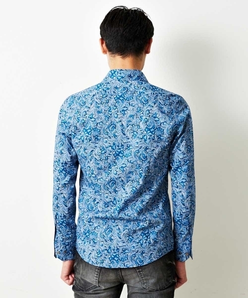 MICHEL KLEIN HOMME (ミッシェルクランオム)の「シャツ(リバティ)(Tシャツ/カットソー・メンズ・ネイビー/ブルー/ワインレッド・MEDIUM/LARGE)」の21枚目の写真