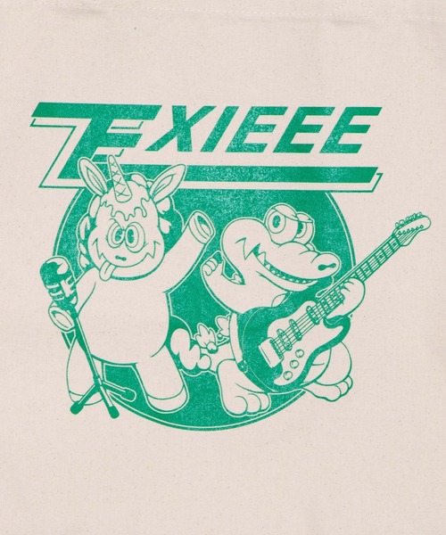 EXIEEE(イグジー)の「TOURプリントトートバッグ(トートバッグ・レディース・グリーン/ブラック/ピンク・FREE)」の12枚目の写真