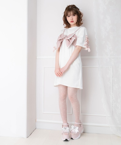 リボンビスチェカットソーワンピース ワンピース Dearmylove ディアマイラブ のファッション通販 Zozotown