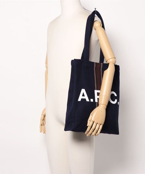 A.P.C.（アーペーセー）の「TOTE LOU　21A（トートバッグ・レディース・ブラウン系その他/ダークネイビー・ONESIZE）」の6枚目の写真