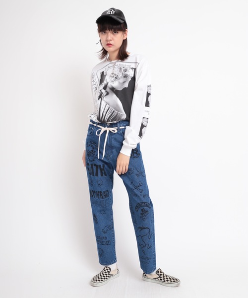 RNA（アールエヌエー）の「R3887 セルフペイントパンツ（デニムパンツ