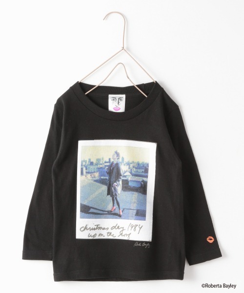 LOWRYS FARM（ローリーズファーム）の「ＨロベルタロンＴ  228758（Tシャツ/カットソー・キッズ・ブラック/ホワイト・130cm/110cm）」の2枚目の写真